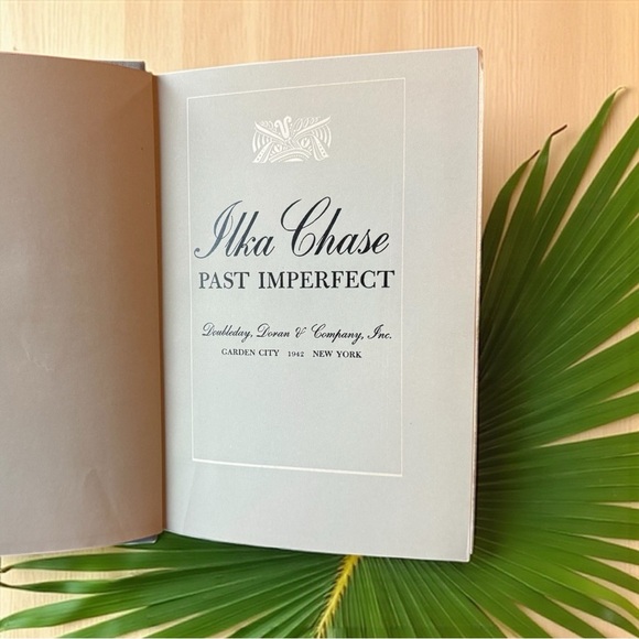 VINTAGE 1942 Past Imperfect by Ilka Chase – Decorative Cloth Hardcover - Picture 7 of 11